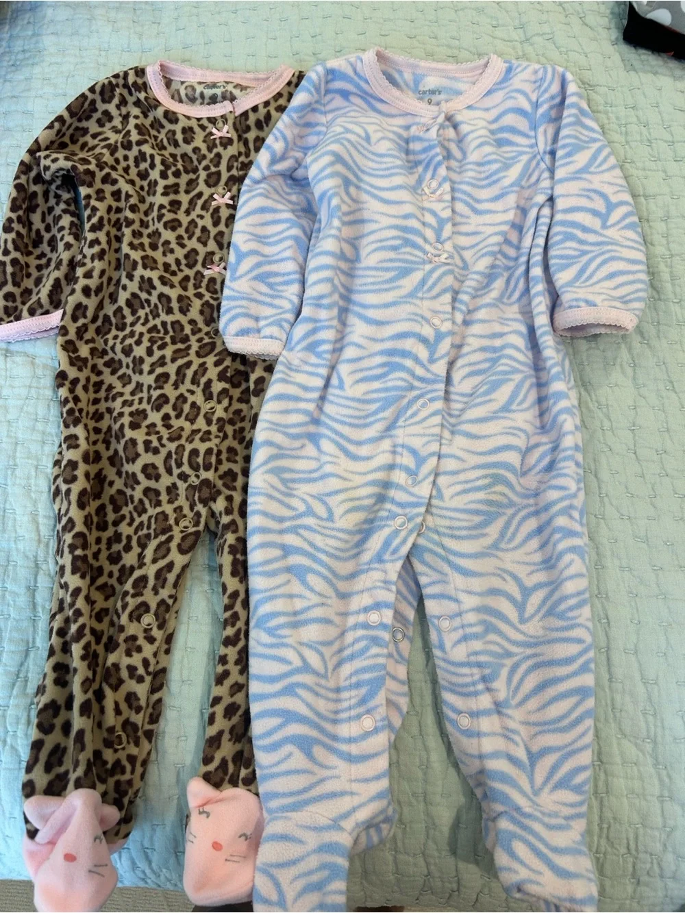 Carter’s Onesie. Set of 2. Size 9 months.